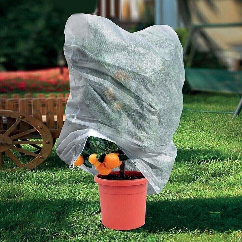2X Frost Protection Bag 60X80 Jackets with Drawstring Plant Fleece Frost